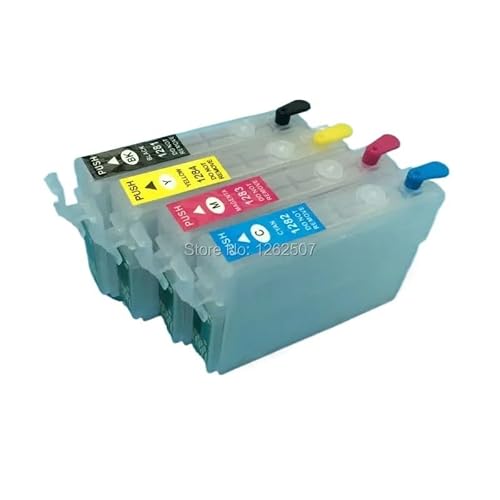 73N T0731-T0734 Cartuchos Recargables Compatibles con Epson Stylus CX3900 CX4900 CX4905 CX5600 CX5900F CX6900 C79 C90 C92 C110 Impresora(T0731N-T0734N)