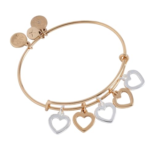 Alex and Ani Hearts Multi-Charm Bangle