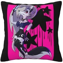 Helluva Boss Throw Pillow Covers 20"X20" Decorative Soft Pillowcases Home Decor Living Room Cushion Cases for Bed Couch Car