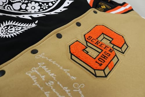 SCREENSHOT VARSITY JACKET 3202 Mens Streetwear Urban Padding Quilted Linning Heavy Fashion Jacket 5