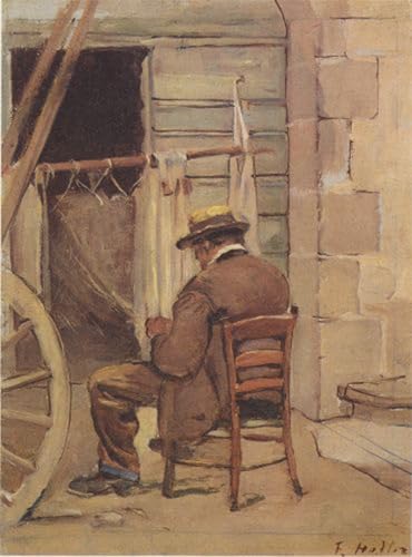 Pintura de El Netzflicker de Ferdinand Hodler: lienzo decorativo de gran formato 60x90cm