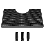 Hgkeke Beer Tower Drip Tray PVC Kegerator Mat Keg Tower Drip Tray Thick Bar Service Mat Non-Slip Spill Pad Safe Use Kegerator Drip Trays Beer Coffee Service Mat Counter Top Drip Tray Cup Drying Mat