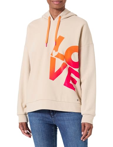 Pull-over à capuche beige Key Largo femme XXL chaud pour hiver