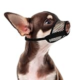 Soft Mesh Dog Muzzle for Small Medium Large Dogs, Durable Mesh Breathable Dog Mouth Guard Cover with Adjustable Straps & Buckle, No Bite Muzzle for Dogs, Allow Panting Drinking