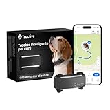 Tractive - GPS per cani | 2025 Edizione | N. 1 sul mercato | Localizzazione in tempo reale | Notifiche antifuga | Monitoraggio dell'attività | Avvisi di salute | Monitoraggio degli abbai (Nero)