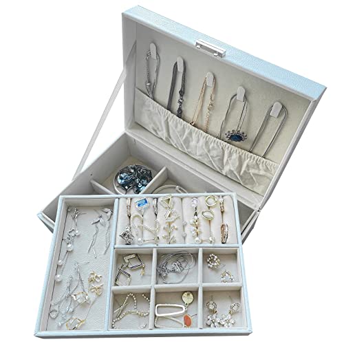 Jewelry Boxes for Women Jewelry Box organizer Jewelry boxes White Jewelry Organizer Box with Coded Lock Leather Jewelry Box Girls Jewelry Box Jewelry Storage Jewelry Boxes & Organizers Womens jewelry box