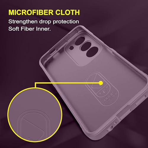 Image of amazon basics Back Case Cover for Vivo Y29 5G | Compatible for Vivo Y29 5G Back Case Cover | Liquid Silicon Magic with Camera Protection | Lavender