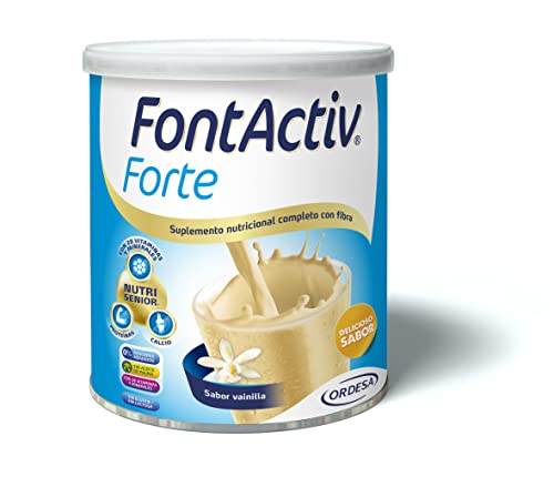 FontActiv Forte Vainilla | 800g | Suplemento Nutricional con Fibra para Adultos - 0% Azúcares añadidos