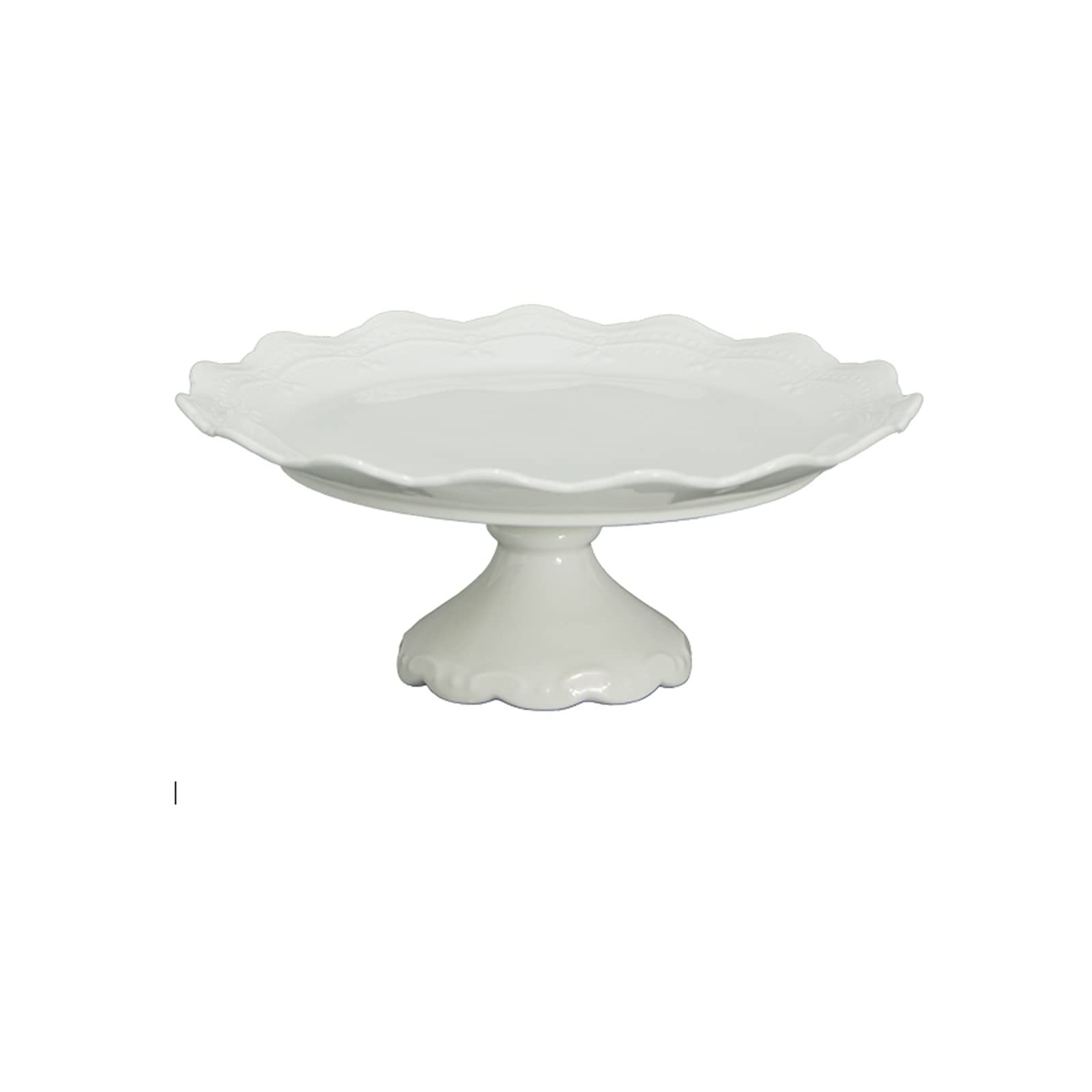 SUNESA Présentoir à Gâteau Décoration de Table à Dessert Blanche Accessoires de décoration de Dessert de Mariage Cadre d'affichage de gâteau de fête Plateau en céramique Stand de Gâteaux