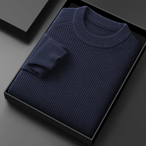 Men's Round Neck Pullover Thickened Base Layer for Autumn and Winter2