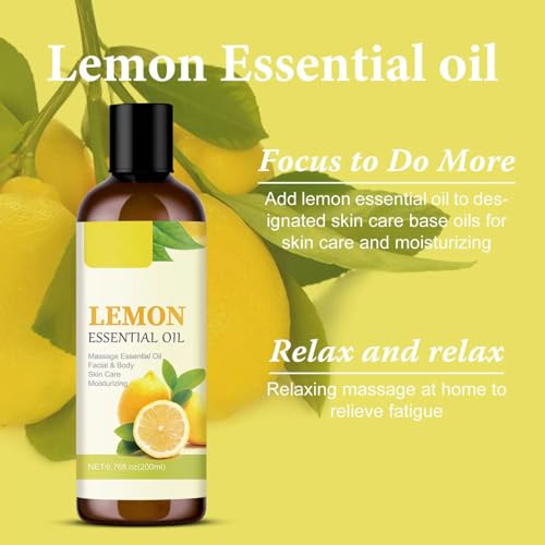Aceite Esencial de Limón 200ML para Aromaterapia miniatura 4