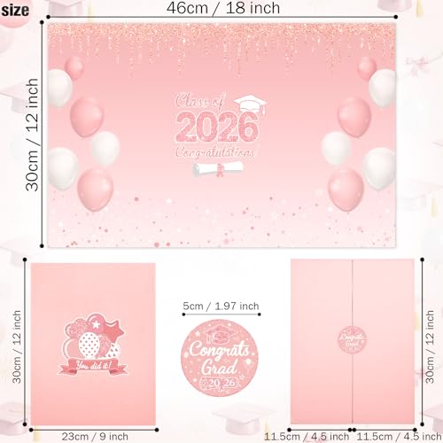 Image of Graduation Decorations 2026 Pink White Nurse Graduation Guest Book to Sign Class Of 2026 Signature Guestbook Alternative Party Gift Keepsake Congrats Grad Invitations Memory Card Board Nursing College