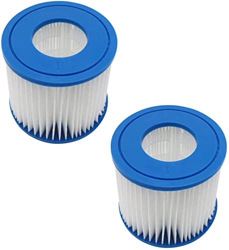 WuYan Ersatzfilter Schwimmbadfilter für Best-way I 330 Gallone aufblasbare Poolfilterpumpe Filter, 2 Stück