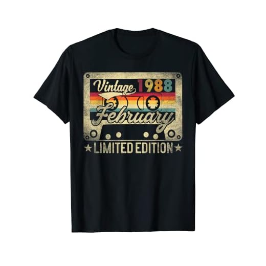 1988 Edición Limitada 35 Cumpleaños Camiseta Vintage Retro Camiseta