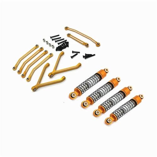 RC���f���L�b�g�̃R���|�[�l���g For FMS For Xiaoqi For FCX24 1/24 �����A�b�v�O���[�h�t���ԗ��v�����b�h�����V���b�N�A�u�\�[�o�[ RC �J�[�p�[�c�A�N�Z�T���[(Yellow)