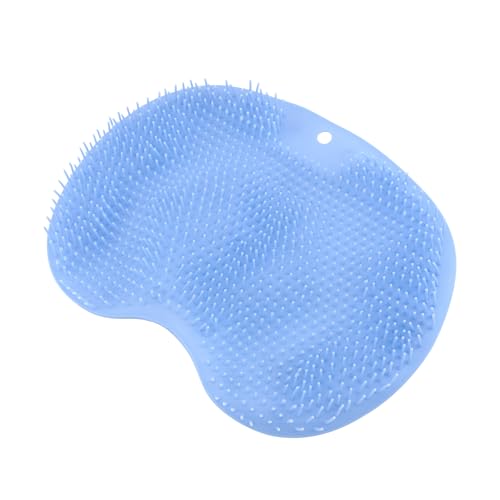 Quacc Shower Foot Scrubber Mat with Non Slip Suction Cups, Shower Foot Cleaner to Eliminate Dead Skin Exfoliation Back Massager Mat Foot Cleaning Pad Scrubbing Mat on Bathtub Floor