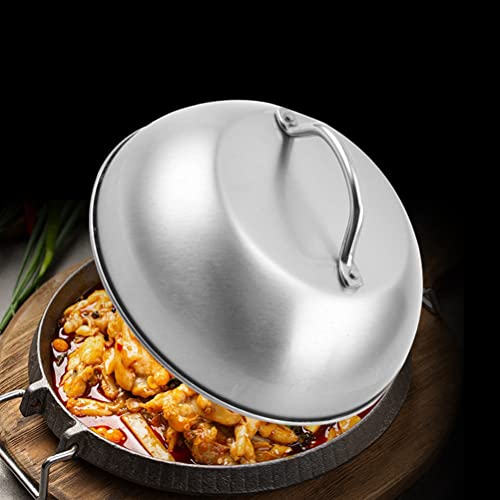 Couvercle basting griddle pour fonte de fromage et cuisson vapeur