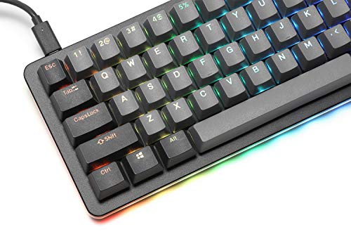 Drop Alt Mechanical Keyboard — 65% (67 Key) Gaming Keyboard, Hot-Swap Switches, Programmable Macros, Backlit Rgb Led, Usb-C, Doubleshot Pbt, Aluminum Frame (Kaihua Speed Silver, Black) #TOP3