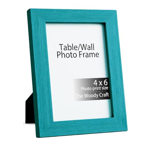 Image of Photo Frame 4 x 6 inch For Home Or Office | Photo Frames For Table With Modern Look | Wooden Photo Frame Crafted With Care | Deep Blue Frames For Wall Decor Highlight | Photo Frame For Wedding Gift