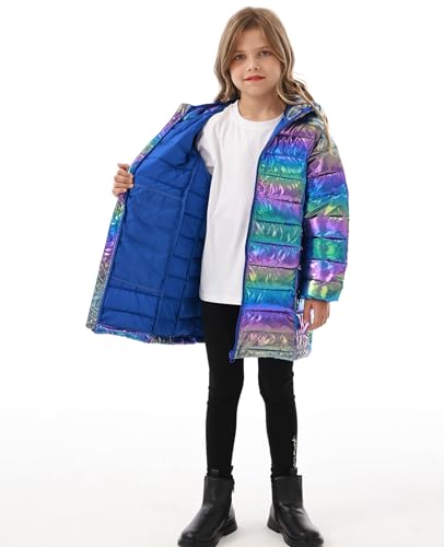 Cutemile 6-12 Years Girls Winter Jacket Long Puffer Coat Water Resistant with Hooded3