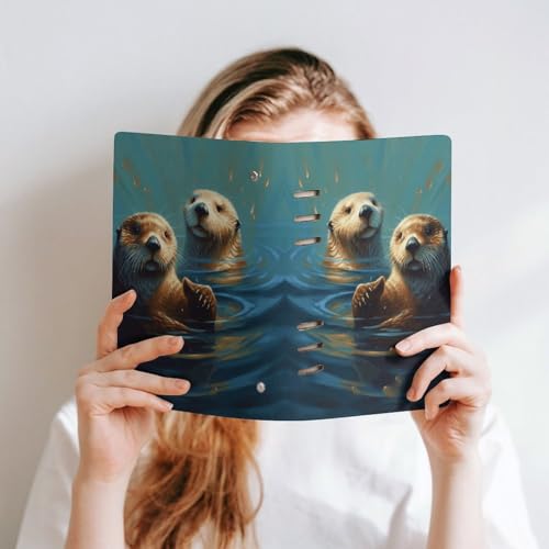 Cuaderno A5 plano de 6 anillas para escribir cómodamente sin cierres 6