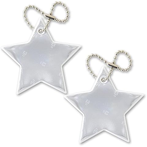 funflector Safety Reflector - Star - White - 2-Pack Cover