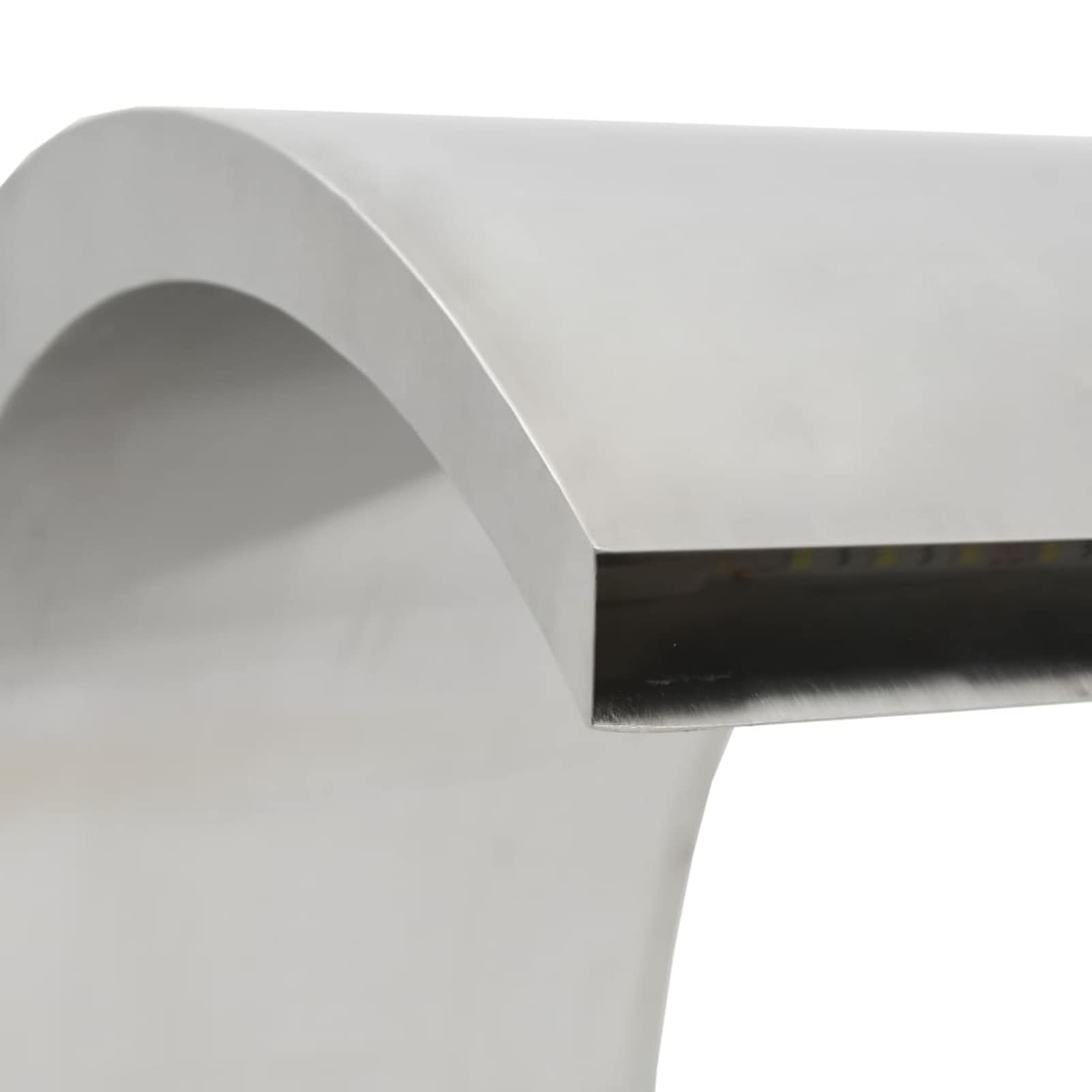 Fuente de Piscina con LED, BULANED Cascadas para Piscinas, Fuente Piscina, Fuente Jardin, Estanque Jardin, Fuente Cascada, Cascada Estanque, de Acero Inoxidable 304 22x60x70 cm