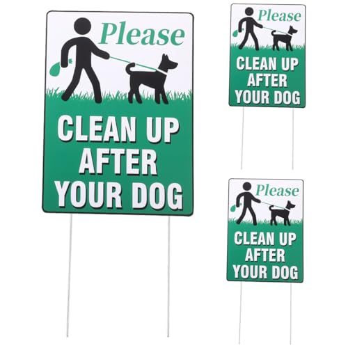 Stop déjections canines panneau autocollant imperméable pour protéger votre gazon