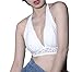 Produktbild Damen Bügelfreie Spitze BHs/Deep V Bralette/Neckholder Bralette/Racerback BH/Crossback Bralette - Weiß - 75A/B/C (M)