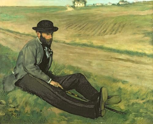 Tableau Eugène Manet par Edgar Degas Créez une Ambiance de Galerie d'Art dans Votre Salon