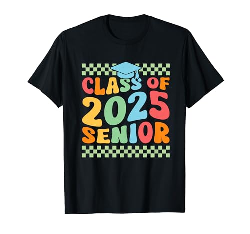 Classe of 2025 Senior Retro Groovy Back to School T-Shirt
