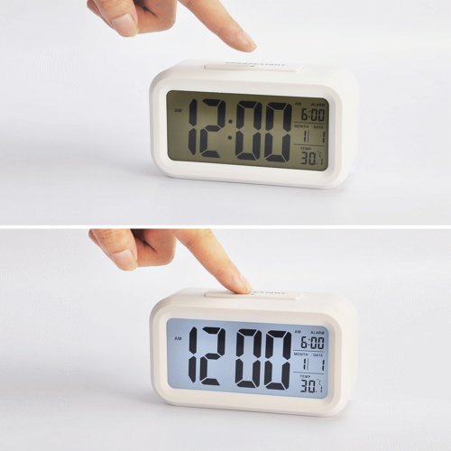 HITO Orologio con Allarme da 13,5 cm, Elegante