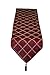 Violet Linen Diamond Damask Table Runner, 13" x 70", Burgundy