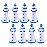 【Regalo novedoso】 Las pequeñas decoraciones del faro tienen resistencia desgaste, la deformación y la rotura, la hermosa apariencia, la creatividad única, impresiona a tus amigos, muestran tu gusto, es el regalo perfecto para familiares y amigos.