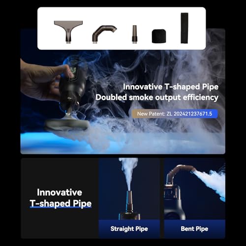 TELESIN C40 Tragbare Nebelmaschine, 40W Hand Nebelmaschine, Mini-Nebelmaschine mit Fernsteuerung für Fotografie, Outdoor-Veranstaltungen, Partys, Bühneneffekte, Hochzeiten-Rauch