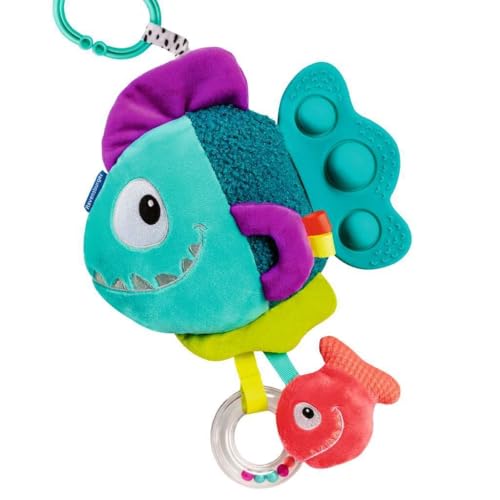 Ravensburger 4876 Play+ Pop it piraña (Azul), Peluche con Muchos Efectos de Juego, Juguete para bebés a Partir de 0 Meses