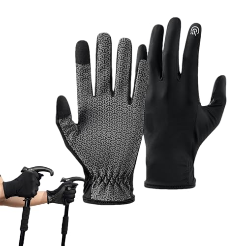Lyricalist Guantes deportivos, guantes de montañismo | guantes antideslizantes para entrenamiento con pantalla táctil - Manoplas de protección solar, guantes de entrenamiento para conducir, ciclismo