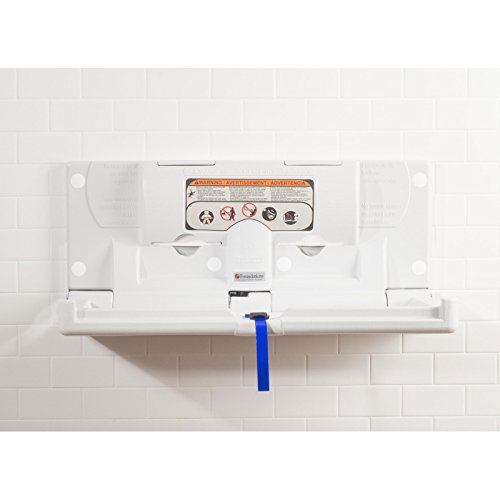 Foundations 5210089 Classic Horizontal Baby Changing Station, Wall-Mounted Surface-Mount, Safety Straps And Liner Dispenser, Ada And Ansi Compliant (Cream) #TOP7