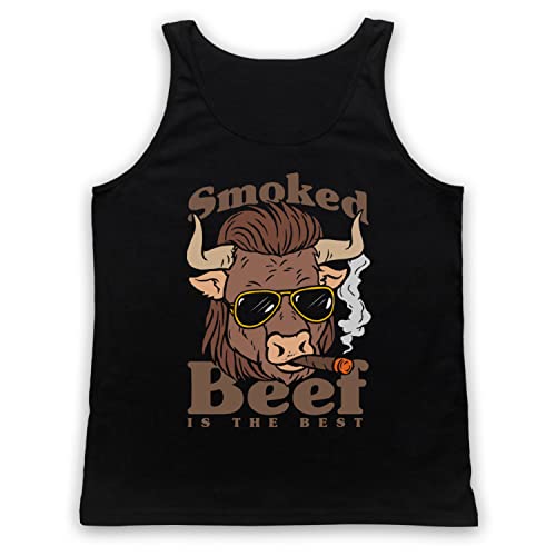 Débardeur sans manches Smoked Beef is The Best en coton confort