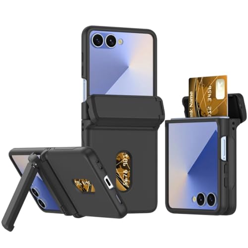 Coque Galaxy Z Flip5 béquille noire pour éviter les chutes d'écran