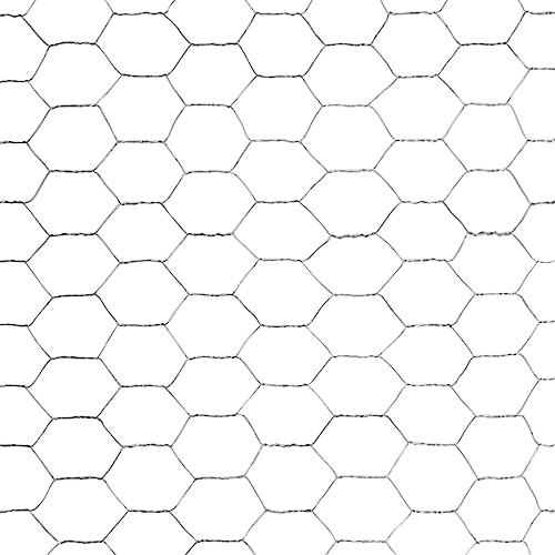 Wetterfester Stahl Drahtzaun 25 Meter Laenge 1,5m Hoehe, Ideal fuer Tiergehege, Volieren, Garteneinzaeunung, Formbar und Langlebig
