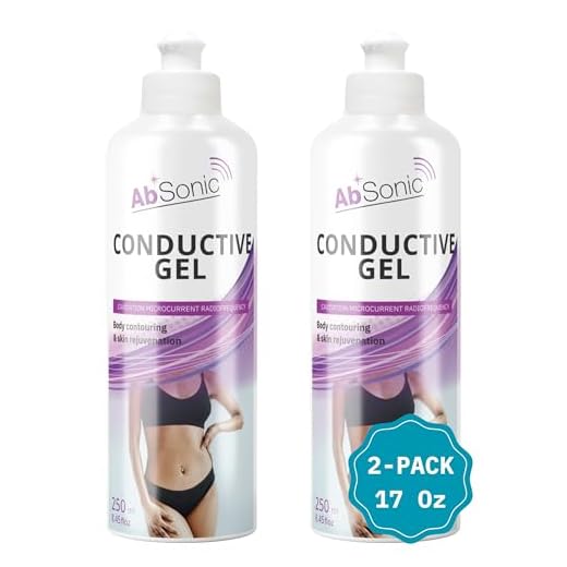 AbSonic - Gel Conductor para Electroestimulación y Electrodos- 2 x 250 ml