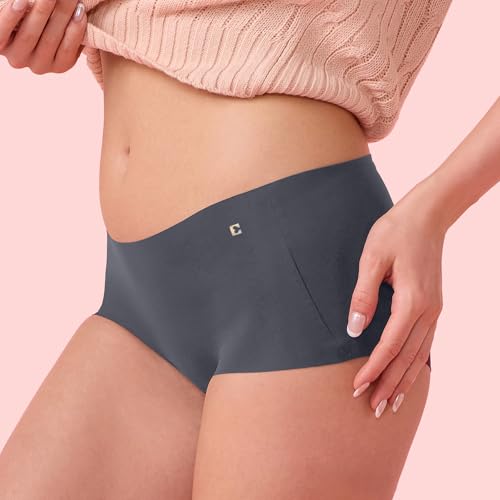 Image of Enamor Innovations Invisi, All Day Comfort, Mid Waist Boyshorts Panty for Women - No Visible Panty Lines, Breathable, Sweat Wicking, Free Cut, Full Coverage - PS40