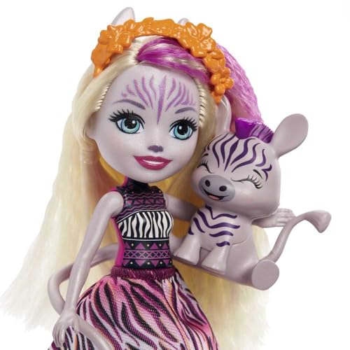Muñeca Enchantimals Zadie Zebra con Accesorios miniatura 3