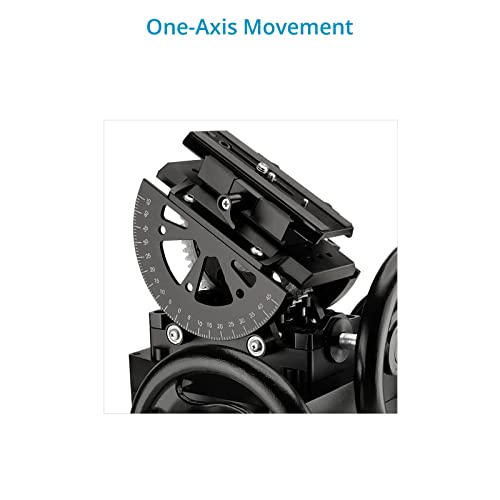 Proaim Orion Mini Camera Geared Head For Precise 360° Panning & 45° Tilting Movement On Each Side. Handy Operations W Stable & Controlled Shots. Tool-Less Design, Payload: 15Kg/33Lb (P-Orgh-Mn) #TOP4