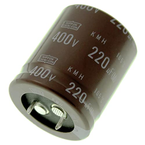 2x Snap-In Elko Kondensator 220µF 400V 105°C ; EKMH401VSN221MR35S ; 220uF Cover