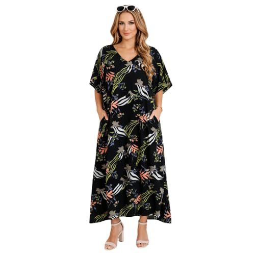 Image of Miss Lavish London Women's Kaftan- Kaftan Dress for Casual, Party, Evening, Vacation and Everyday Wear