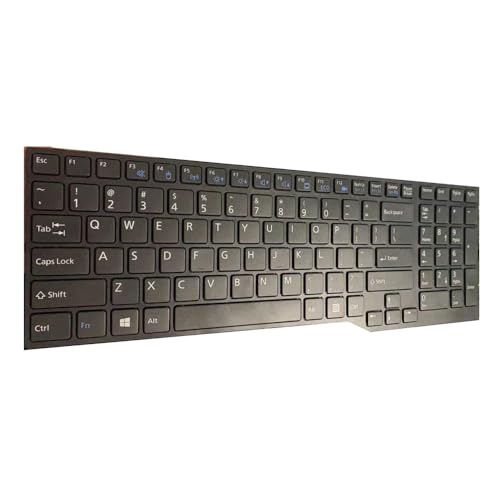 Clavier Fujitsu Lifebook E756 noir version États-Unis pour remplacement ordinateur
