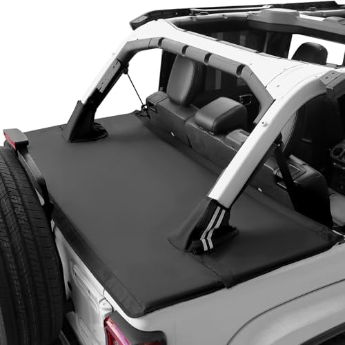 JOYTUTUS Tonneau Cover 4 Door Compatible with Wrangler JLU 2018-2...