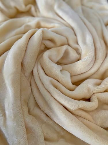 Leonado Vicenti Spannbettlaken Winter extra warm Plüsch Beige kuschelige Premium Cashmere Touch Teddy Bettlaken Fleece Plüsch Betttuch – Ansicht 3